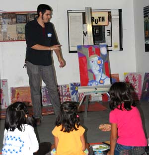 Local artists work hands on with the kids